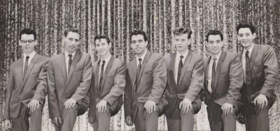 The Toppers Showband (Frankie Smith, Tommy Moonan, Harry O'Reilly (author), Mickey Rooney, Paddy Toner, Johnny Milne, Tommy Leddy)